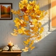 thumbnail image 5 of Fall Decor Thanksgiving Decoration Artificial Leaves Vines Outdoor Autumn Outdoor Decor Artificial Fall Maple Leaves Hanging Plants For Autumn Harvest Festival Fake Plants Indoor, 5 of 6