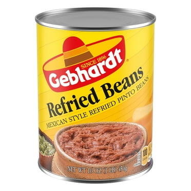 Gebhardt Mexican Style Refried Beans, 16 oz.