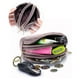 thumbnail image 3 of Monedero de cuero para mujer, monedero pequeño con 3 bolsillos con cremallera, morado, 3 of 6