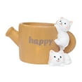 thumbnail image 2 of Maceta de resina con forma de animal, mini macetas para interior y exterior. gato feliz, 2 of 4