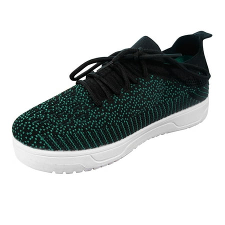 

Sneakers for Women Fashion Summer And Autumn Women Sneakers Mesh Breathable Flat Bottom Lightweight Striped Spots Shoes for Women Mesh 40