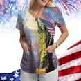 thumbnail image 2 of UngA Women's Shirt 250Th America Anniversary Casual Printed Crew Neck T-Shirt Faith Freedom 250 Years Tshirt Women (Yellow,L), 2 of 8