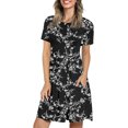 thumbnail image 3 of JuneFish Women's Summer Short Sleeve Casual Dresses Beach Flowy Sundresses with Pockets, 3 of 7