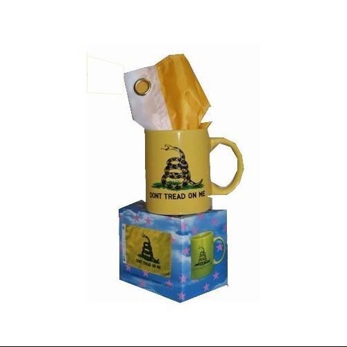 Gadsden Coffee Mug w/ 12x18 Gadsden Flag