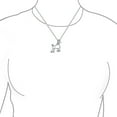 thumbnail image 3 of Bling Jewelry Womens BFF Pink Cubic Zirconia Poodle Pendant Necklace in Silver, 3 of 5