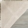 thumbnail image 5 of SAFAVIEH Dallas Diamond Geometric Shag Area Rug, Beige/Ivory, 8'6" x 12', 5 of 10