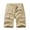 Khaki-10, variant on Owordtank Mens with Pockets Bermuda Shorts Pure Color Beach Casual Outdoor Cargo Shorts