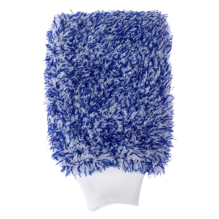 Car Wash Scratch Free Microfiber Free Holds Tons of Sudsy Water Absorbent Machine Washable Washing Glove for Automotives Cars Blue
