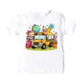 thumbnail image 1 of T-shirts Graphiques pour Petits Garçons de la Rentrée, Manches Courtes, T-Shirts pour Enfants, Chemise Douce et Décontractée, Chemise Imprimée Tendance, Vêtements, Rose, Taille 6-7T, 1 of 5