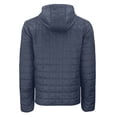 thumbnail image 3 of Men's-Cutter & Buck  Anthracite Auburn Tigers Rainier Eco PrimaLoft Hooded Full-Zip Jacket, 3 of 3