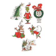 Dr. Seuss The Grinch Who Stole Christmas Jumbo Cut Outs Wall Decorations, 6-Pack