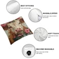 thumbnail image 4 of SHANXI Pillow Covers Throw Pillow Case Romantic Flowers 12x12in, 4 of 5