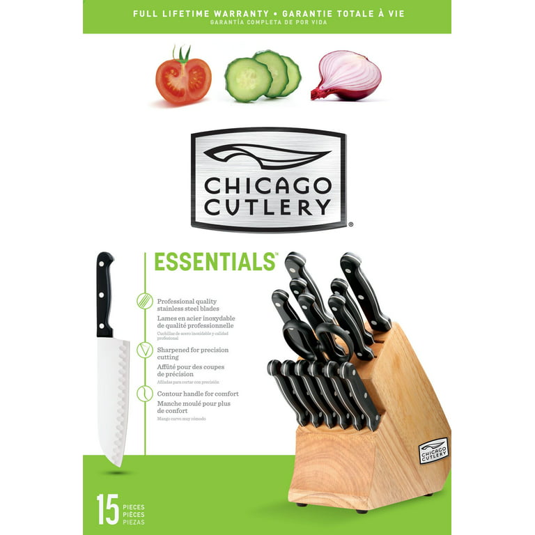Chicago Cutlery 1145466 15pc Stainless Steel Block Set - Coupon Codes,  Promo Codes, Daily Deals, Save Money Today