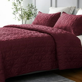 Red bedspreads cheap
