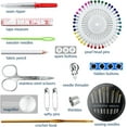 thumbnail image 4 of Sewing Kit, 128 Pcs Portable Mini Sewing Kit for Home Travel Sewing Accessories with 40 Color Thread, Tape Measure, Needles, Scissors and Other Accessories, 4 of 7