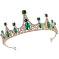 thumbnail image 1 of Water Crystal Crown Headband for Cosplay Rhinestone Party Headdress, 1 of 5