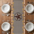 thumbnail image 6 of Star Country Table Runner - 120 Inch Long, Kitchen Dining Table Runner Dresser Scarves, Farmhouse Sunflower Texas Retro Checkered Farmhouse Decor for Coffee Tables Wedding Party Banquet, 6 of 8