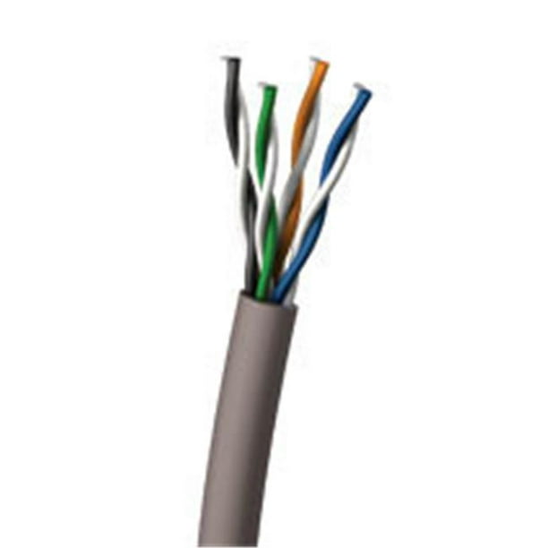 C2g/câbles Aller 27352 Câble PVC Solide Cat5E, Gris (1000 Pieds/304,8 Mètres)