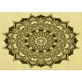 thumbnail image 1 of Ahgly Company Machine Washable Indoor Rectangle Transitional Dark Bronze Brown Area Rugs, 5' x 8', 1 of 1