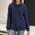 thumbnail image 5 of Zysthvn Fleece Women Hoodies Pullover Drawstring Winter Casual Ladies Sweatshirts Long Sleeve Lightweight with Pockets Solid Loose Fit Tops, 5 of 10