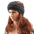 thumbnail image 3 of Warmer Headband Women Winter Cable Knit Headband, 3 of 5