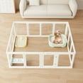 thumbnail image 3 of Clear Acrylic Plastic Dog Playpen Indoor, for Puppy Cat Rabbit Ferret Transparent Pet Pen, Easy Assemble Whelping Crate Kennel Cage Enclosure, Preferable for Small Dogs (23.6“ Height, 8 Panels), 3 of 8