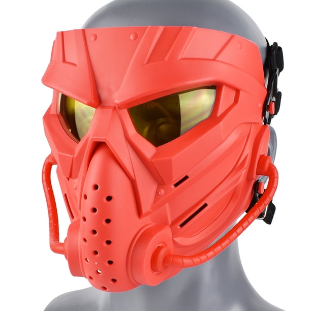 Máscara protectora táctica de cara completa para paintball, máscara protectora para alienígenas, equipo para fanáticos del ejército