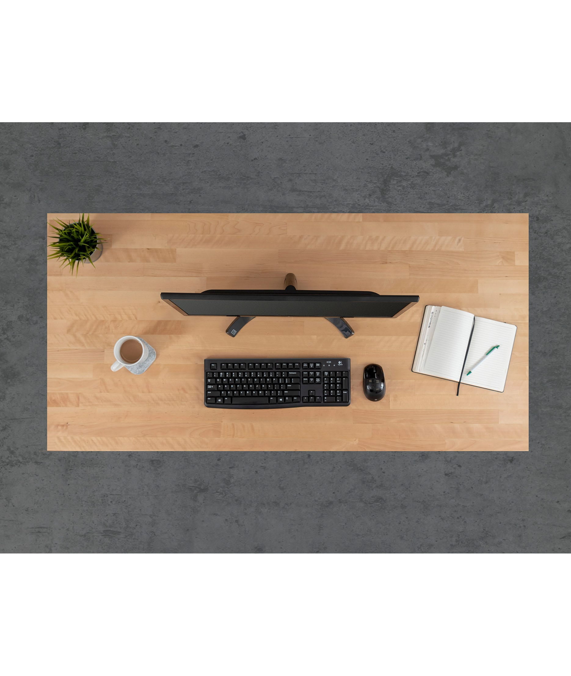 Stand Up Desk Store Dual Motor Electric Adjustable Height Standing Desk with EZ Assemble Steel Frame (Charcoal Frame/Gloss White Top, 60" Wide)