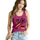 thumbnail image 5 of Women's Football Graphic Tank Tops, Women's Sleeveless Running Tank Top, Breathable Lightweight Sports Vest for Workout, Gym, Yoga, Training for Soccer Tournament 2026 Hot Pink Size: 2XL, 5 of 5