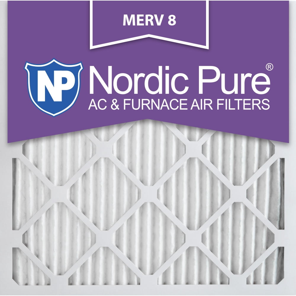 20x20x1 Pleated MERV 8 AC Furnace Air Filters Qty 3