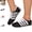 Black, variant on YOUYEDIAN Sneakers for Women Round Toe Slip On Fashion Sport Flats Casual Elastic Strap Design Comfy Training Shoes