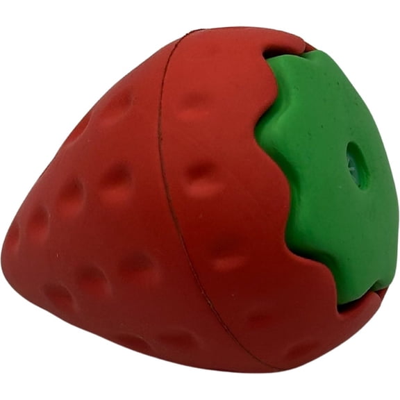 Natural Rubber Strawberry Squeaky Interactive Chicken Scented Dog Chew Toy