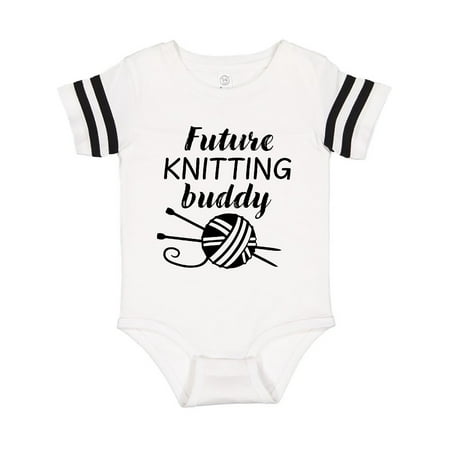 

Inktastic Future Knitting Buddy Gift Baby Boy or Baby Girl Bodysuit