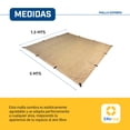 thumbnail image 2 of Malla Sombra 1.5x5 Metros - Rectangular Beige - Lonas para Exteriores - Lona para Sombra - Argolla y Bastilla Ultra-Resistente - Protección UV - Fácil Instalación - Malla 1.5x5 Beige, 2 of 7