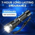 thumbnail image 4 of DAYBETTER LED Rechargeable Flashlight, 700LM High Lumens Super Bright, 5 Modes, Waterproof, Multifunctional for Home, Camping, Hiking, 4 of 7