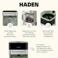 thumbnail image 3 of Haden Programmable Drip Coffee Maker, 12 Cup Cafe Machine & Carafe, Green/Chrome, 3 of 10