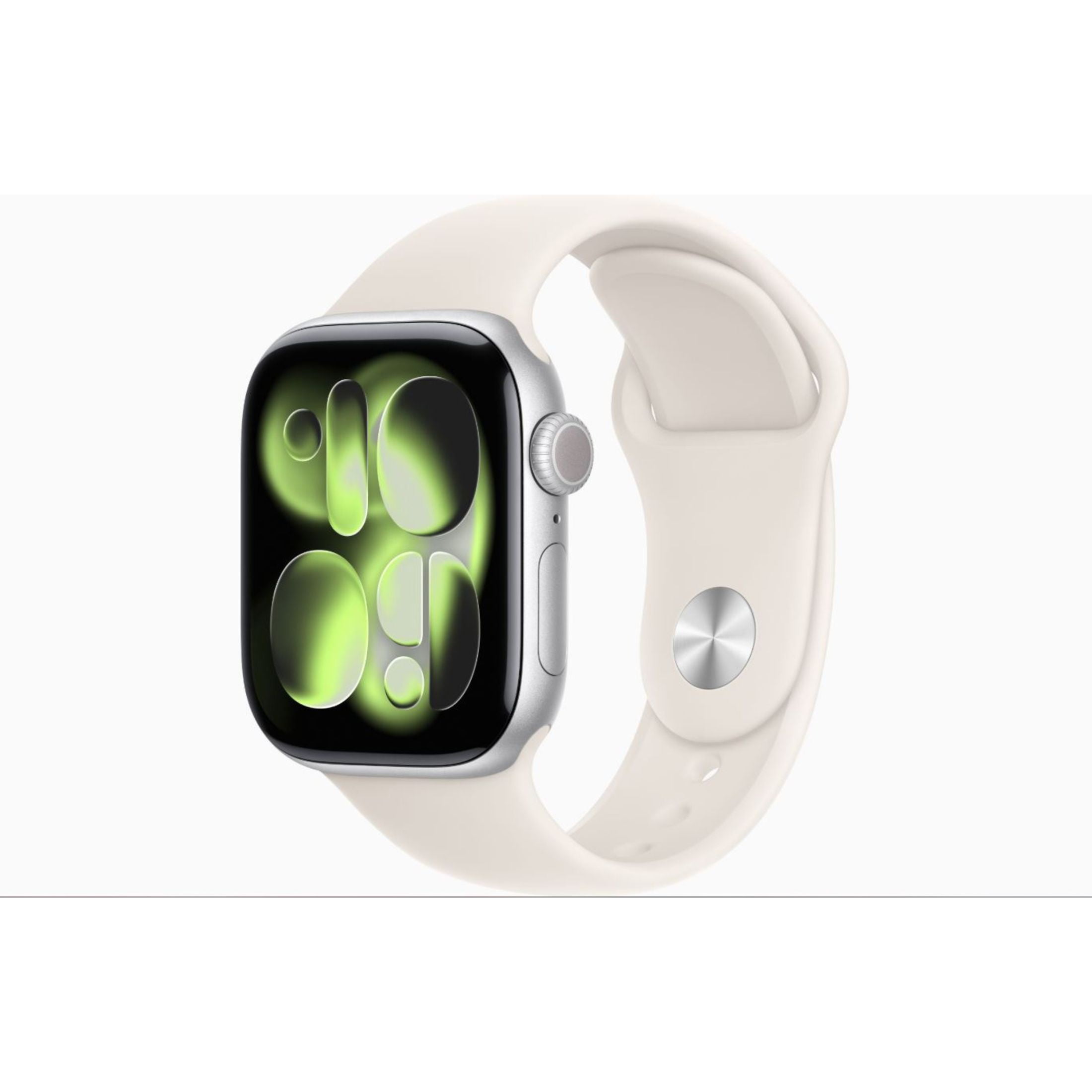Apple Watch Series 11 - GPS + Cellular - 46MM Silver Aluminum Case with Starlight Sport Band - M/L
