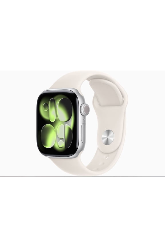 Restored Apple Watch Series 11 - GPS - 46mm Silver Aluminum Case with Starlight Sport Band - M/L (Refurbished)