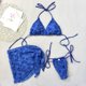 thumbnail image 4 of Tankini de moda para mujer, traje de baño floral de tres piezas, bikini de color liso, trajes de baño de 3 piezas para mujer, trajes de baño tankini para mujer, trajes de baño para mujer, ropa de play, 4 of 8
