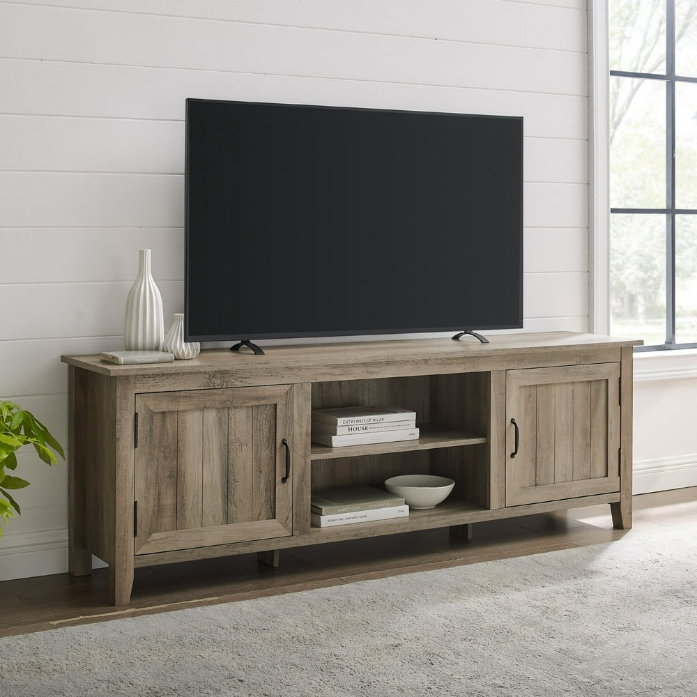 Woven Paths Modern Farmhouse TV Stand for TV's up to 78
