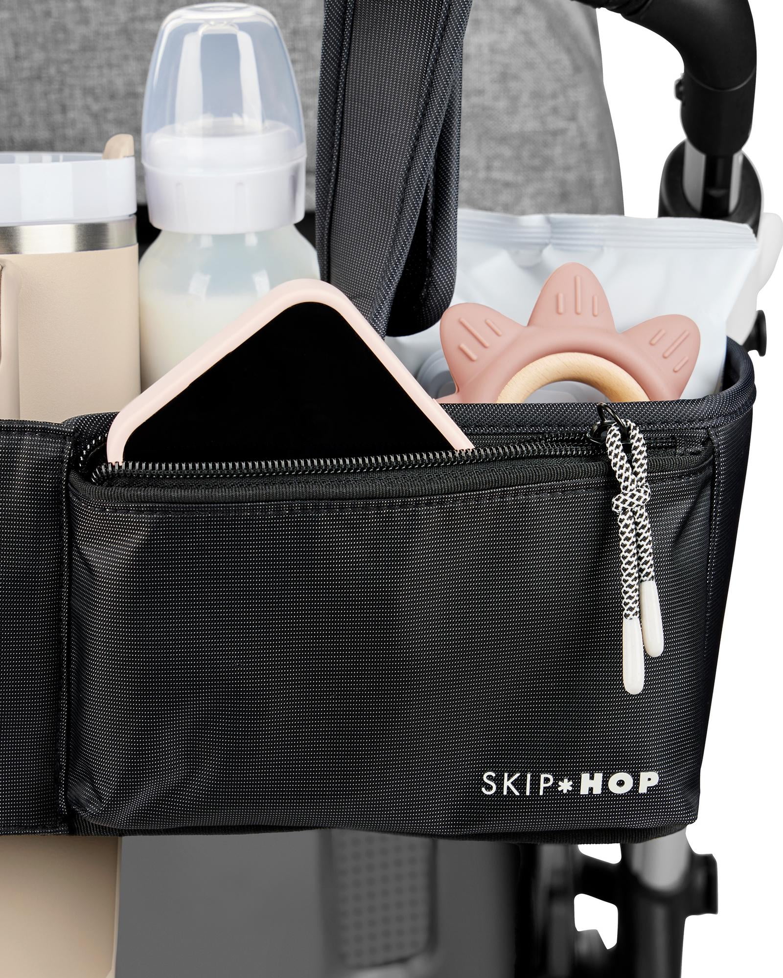Skip Hop Ultimate Stroller Organizer with Adjustable Straps for Adults, Black