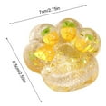 thumbnail image 3 of Squeeze Sensory Toys, Fidgets for Adults, 3.5 In, Liquid Silicone, Glitter Flecks, Cat Paw Squeeze, Fidgets for Relaxation, Sensory Squeeze Toys, Tension Easing, Home Office,, 3 of 7