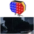 thumbnail image 3 of DYNWAVECA Solar Strobe Light IP65 Waterproof for Dangerous Road Sections Intersections, 3 of 6