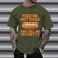 thumbnail image 2 of CONZONE Mens Tshirts Short Sleeve T-Shirts for Men Crew Neck Funny Hotdog Graphic Casual Summer Tee Tops, 2 of 4