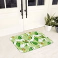 thumbnail image 5 of Non Slip Door Mat, Avocado And Tropical Palm Leaves Fast Drying Bath Tub Mats, Absorbent Bathroom Rugs Entrance Welcome Mat, Bath MatS for Tub, Floor, Home, Kitchen, Hotel,16x24in, 5 of 7