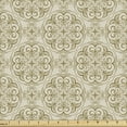 thumbnail image 1 of Beige Sofa Upholstery Fabric by the Yard, Baroque Floral Motif Western Classical Dramatic Era Art Antique Renaissance Nostalgic, Decorative Fabric for  Home Accents, 10 Yards, Ecru Beige by Ambesonne, 1 of 4