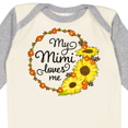 thumbnail image 4 of Inktastic My Mimi Loves Me with Sunflower Wreath Boys or Girls Long Sleeve Baby Bodysuit, 4 of 5