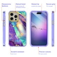 thumbnail image 2 of Casetego for iPhone 15 Pro Max Case,Fashion Marble Full Body Shockproof with Built-in Screen Protector Drop Protective 6.7 inch Phone Cover for Women Girls,Purple, 2 of 7