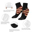 thumbnail image 5 of Naloa Patriotic USA Butterfly Art Ankle Socks for Women Non Slip Socks No Show Socks Classic Low Cut Casual Socks Casual Socks, 5 of 7
