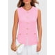 thumbnail image 5 of Chaleco tipo suéter PRETTYGARDEN para mujer, verano 2025, rosa claro, XXL, 5 of 9